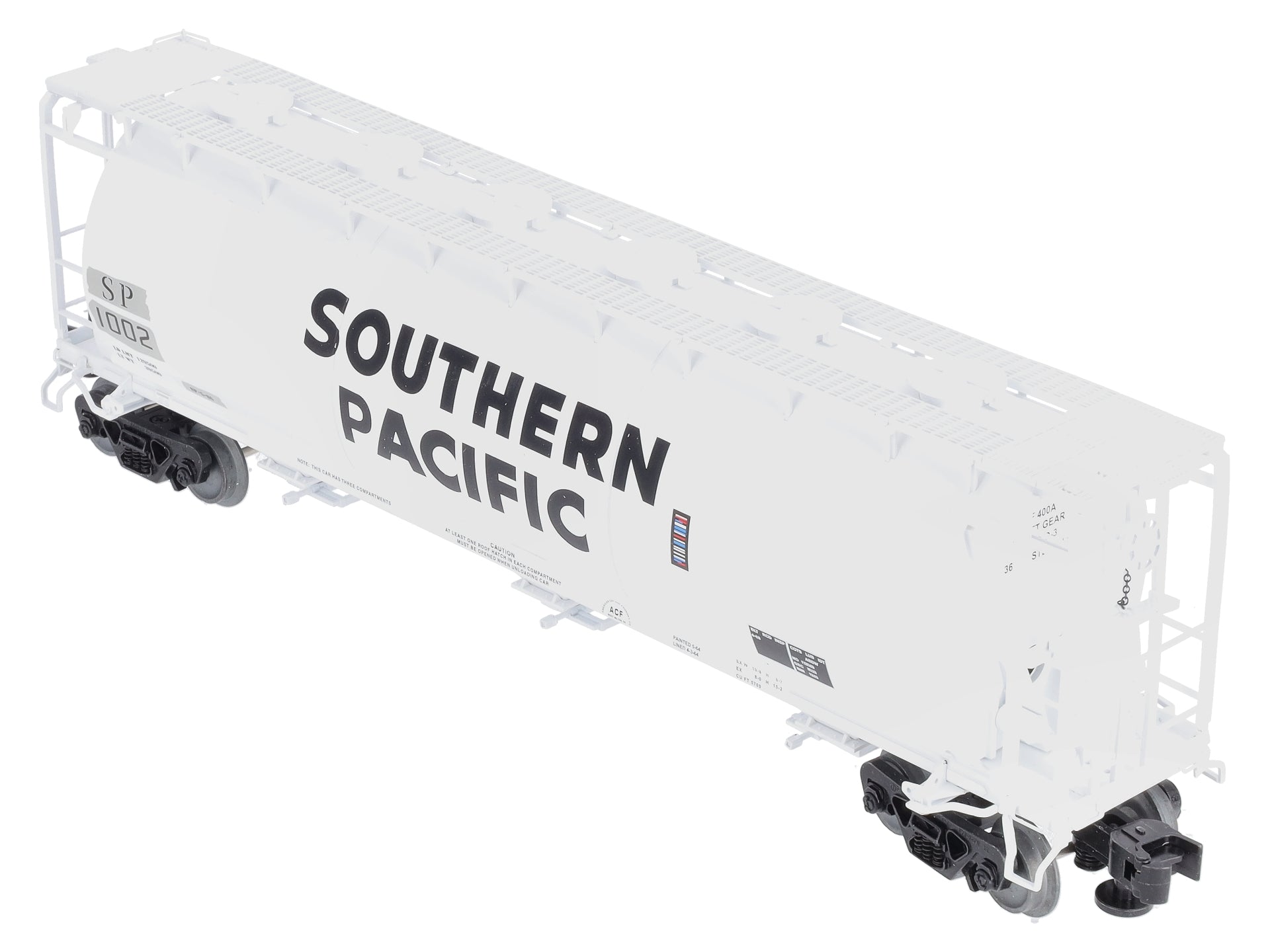 Lionel 6-84926 O Southern Pacific Cylindrical Covered Hopper #1002