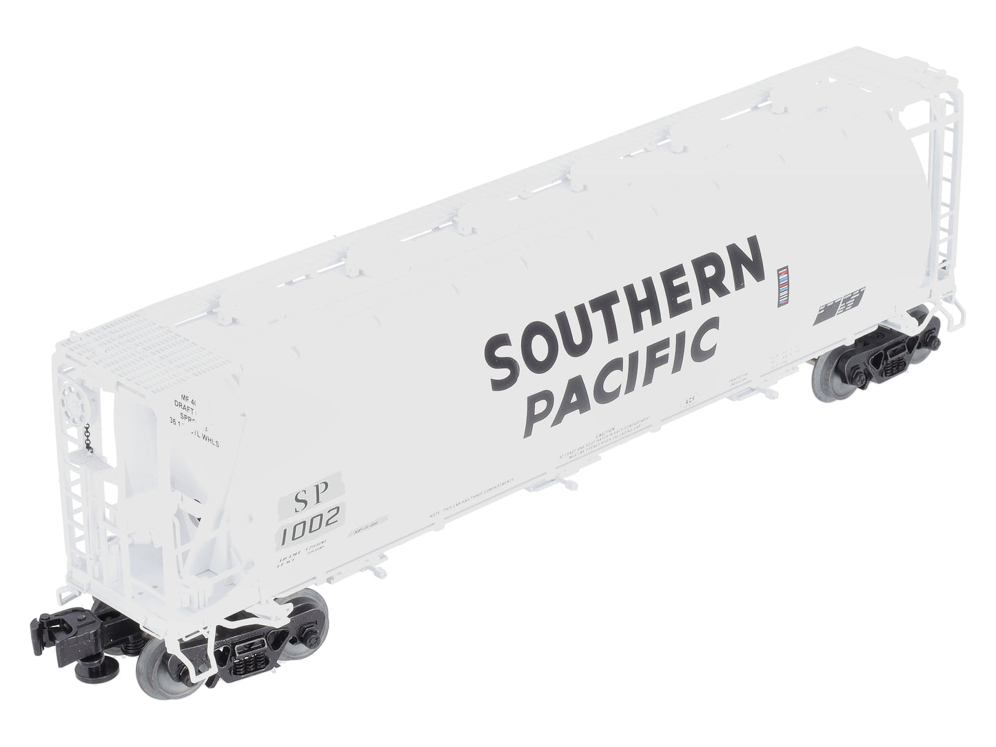 Lionel 6-84926 O Southern Pacific Cylindrical Covered Hopper #1002