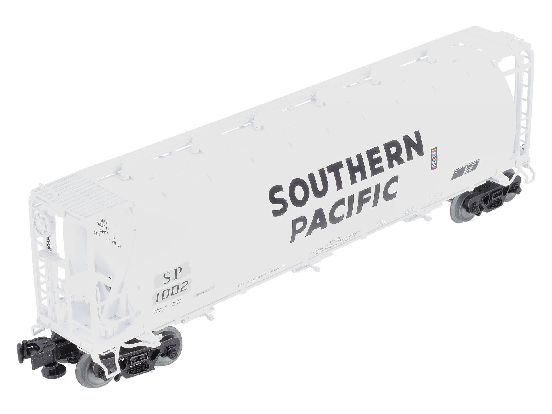 Lionel 6-84926 O Southern Pacific Cylindrical Covered Hopper #1002