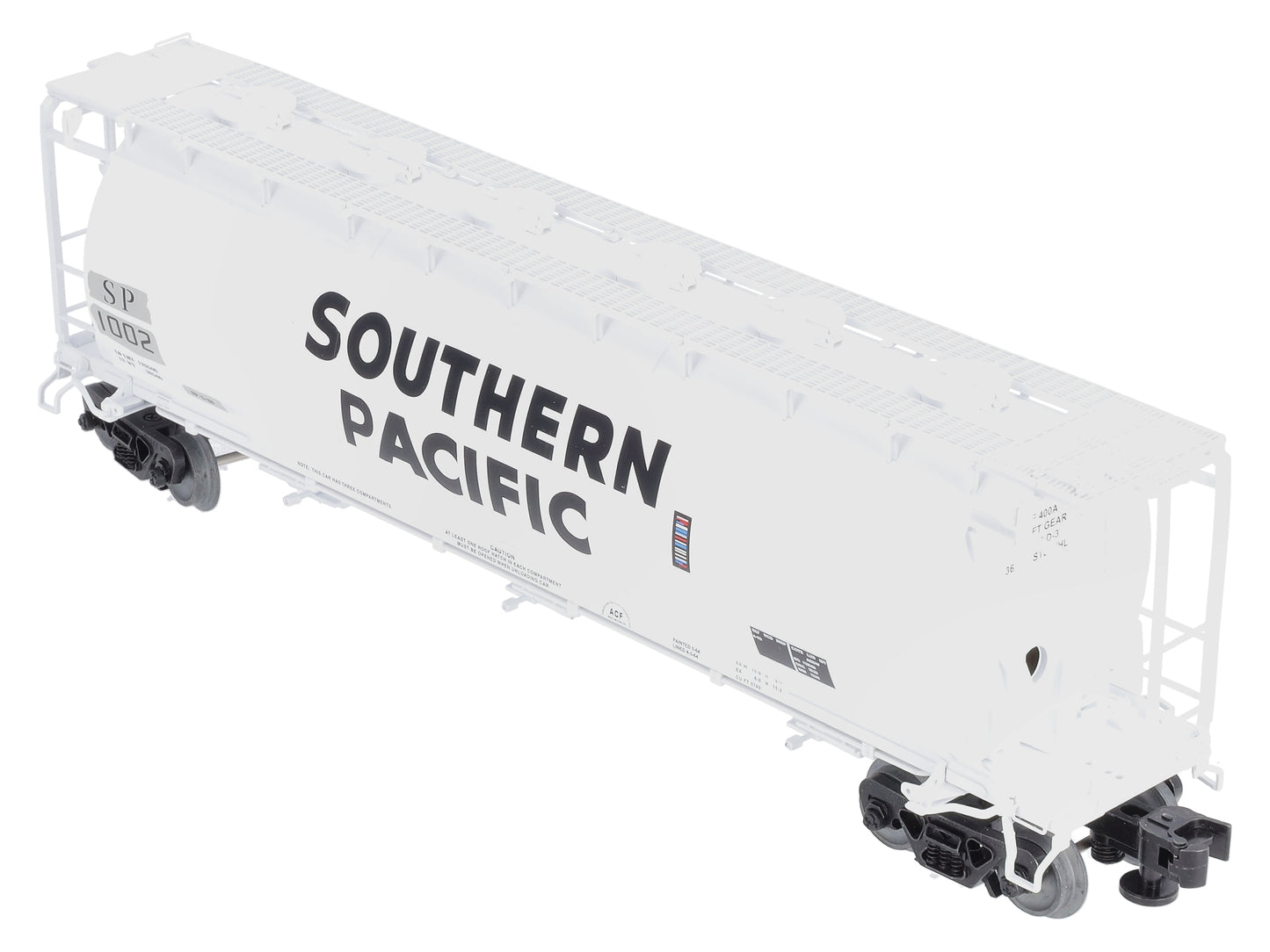 Lionel 6-84926 O Southern Pacific Cylindrical Covered Hopper #1002