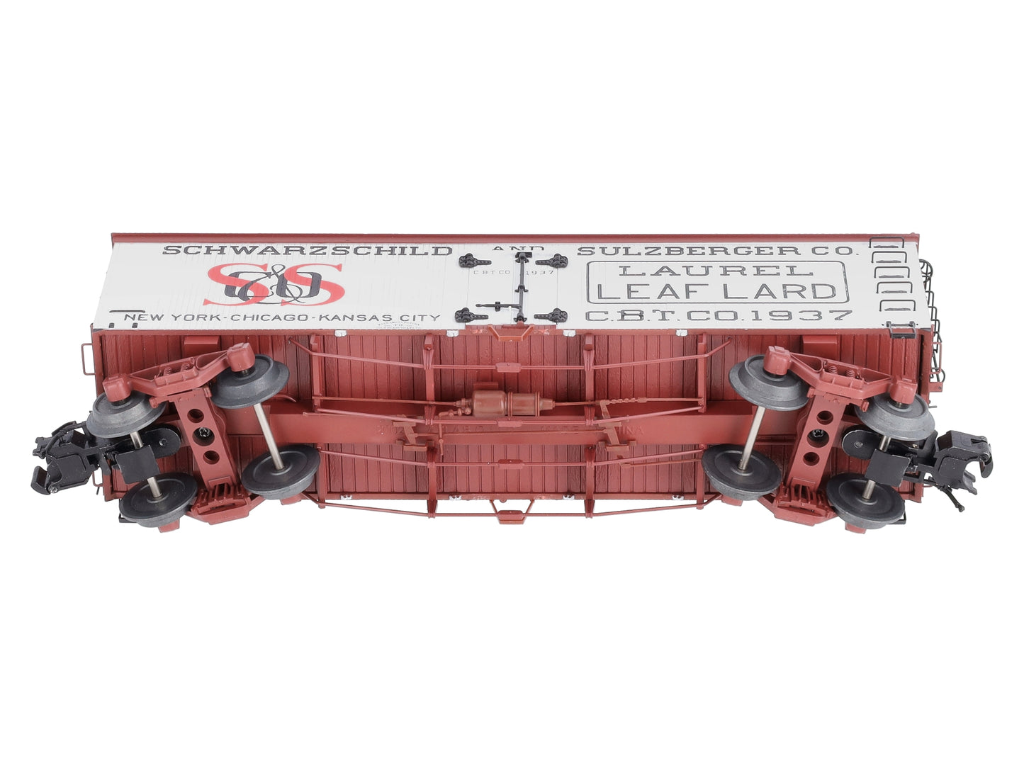 Atlas 3001435 O Schwarzschild & Sulzberger Lard 3-Rail 36' Wood Refrigerator Car