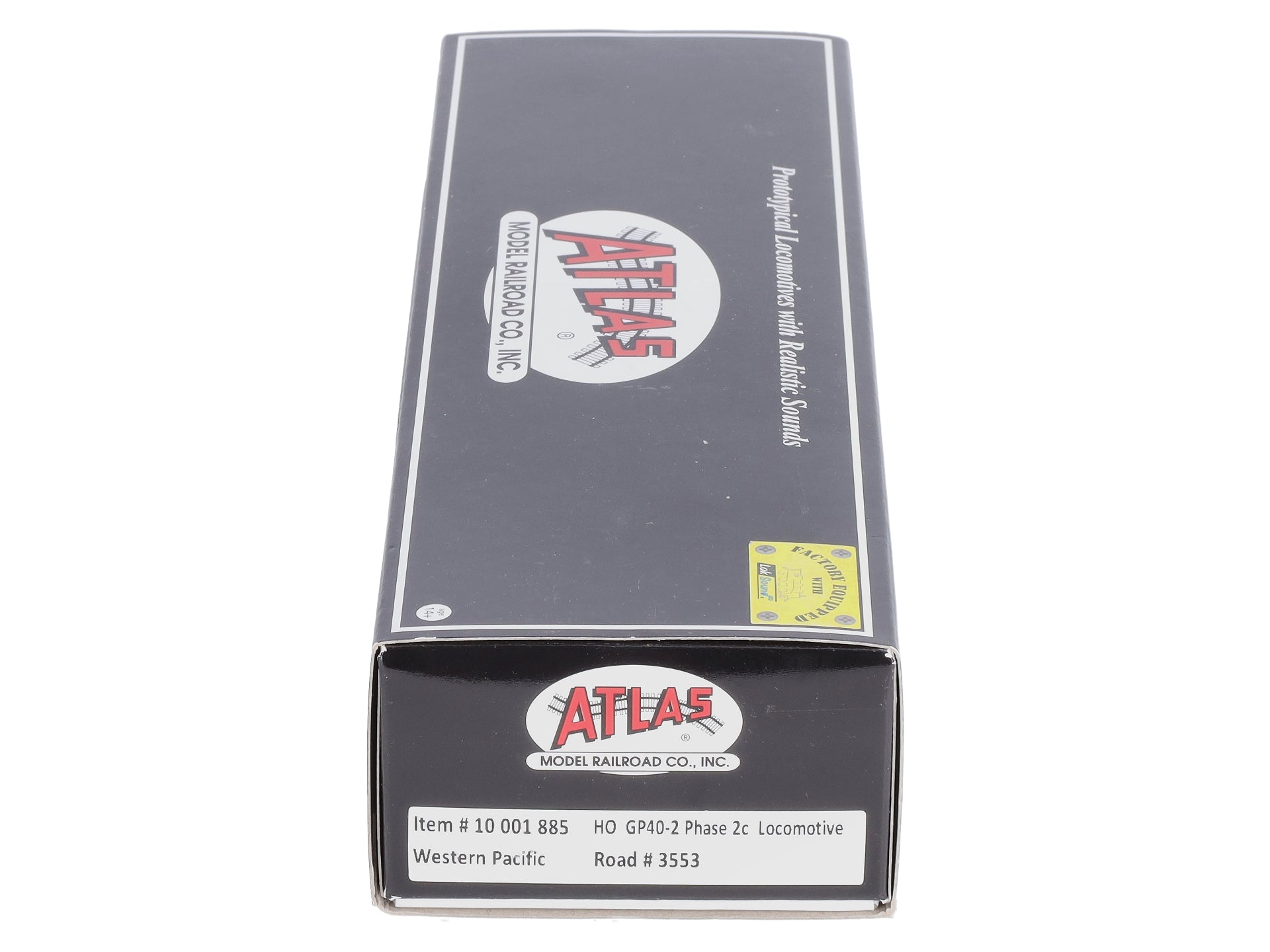 Atlas 10001885 HO Western Pacific GP40-2 with Decoder & Sound #3553