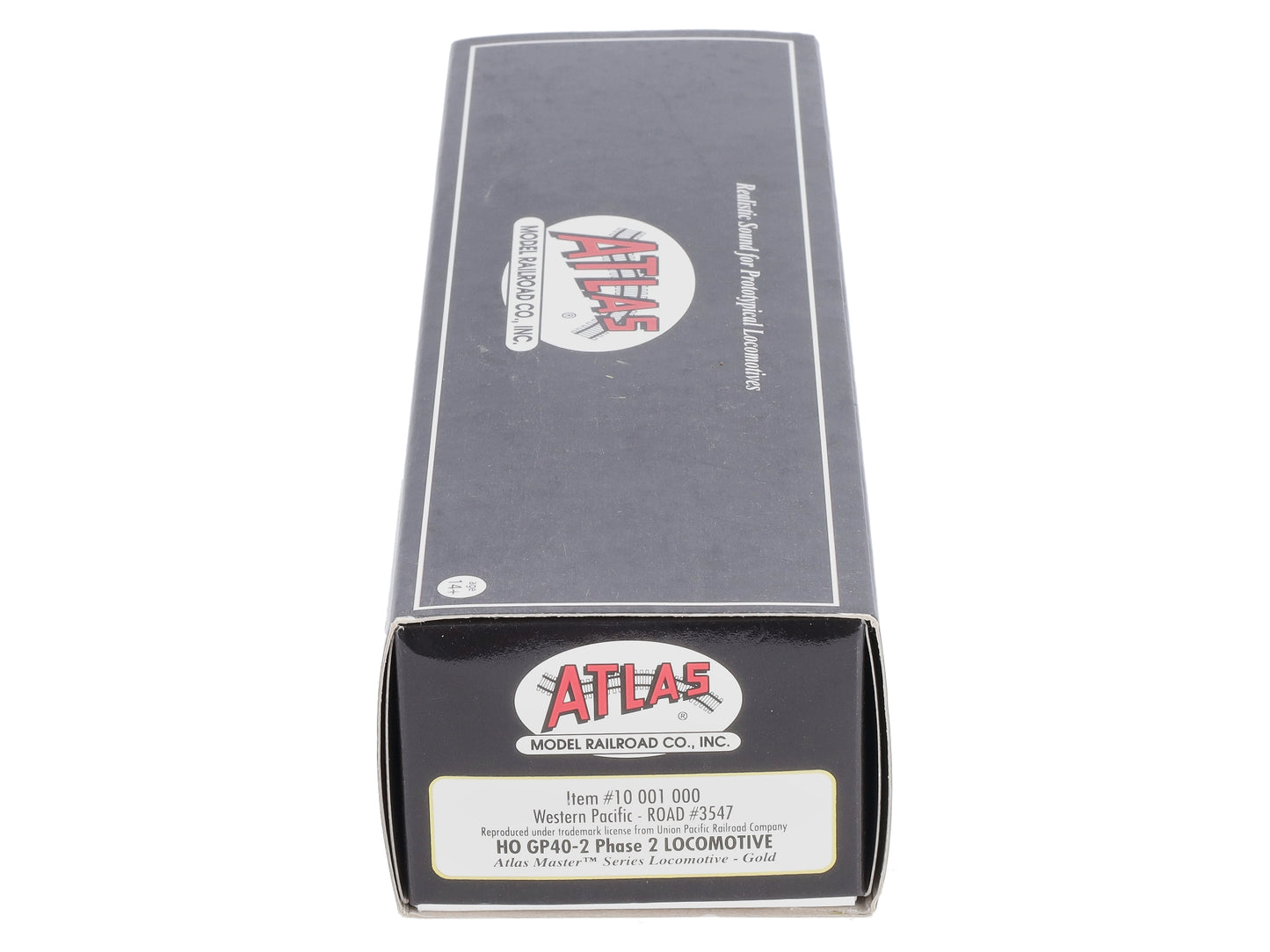 Atlas 10001000 HO Scale Western Pacific GP40-2 Diesel Locomotive #3547 LN/Box