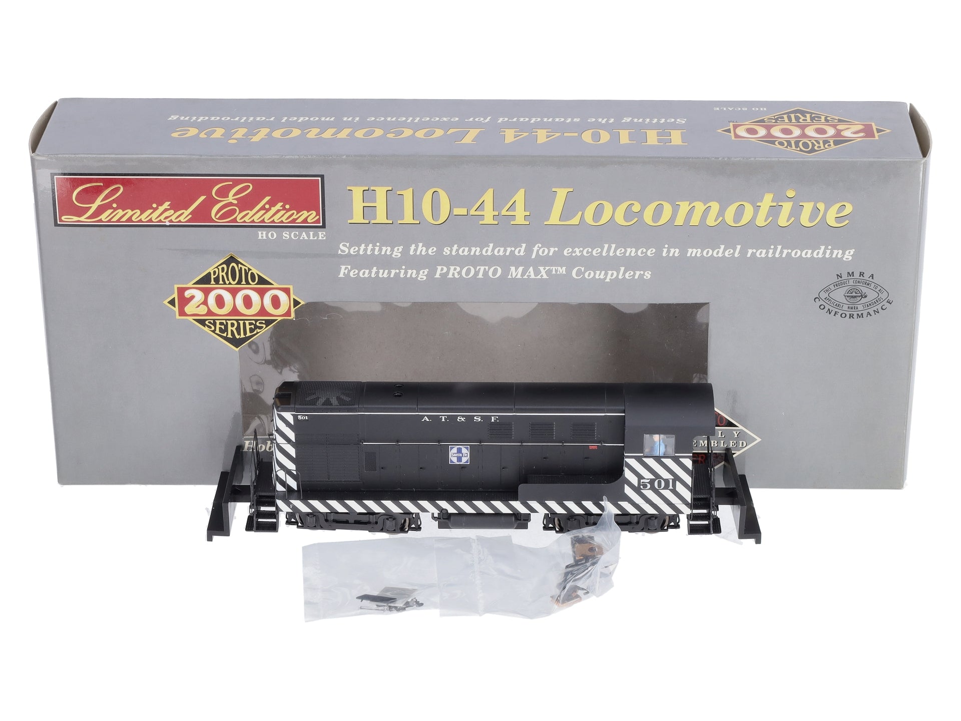 Proto 2000 920-47775 HO AT&SF H10-44 Diesel Locomotive #501 LN/Box
