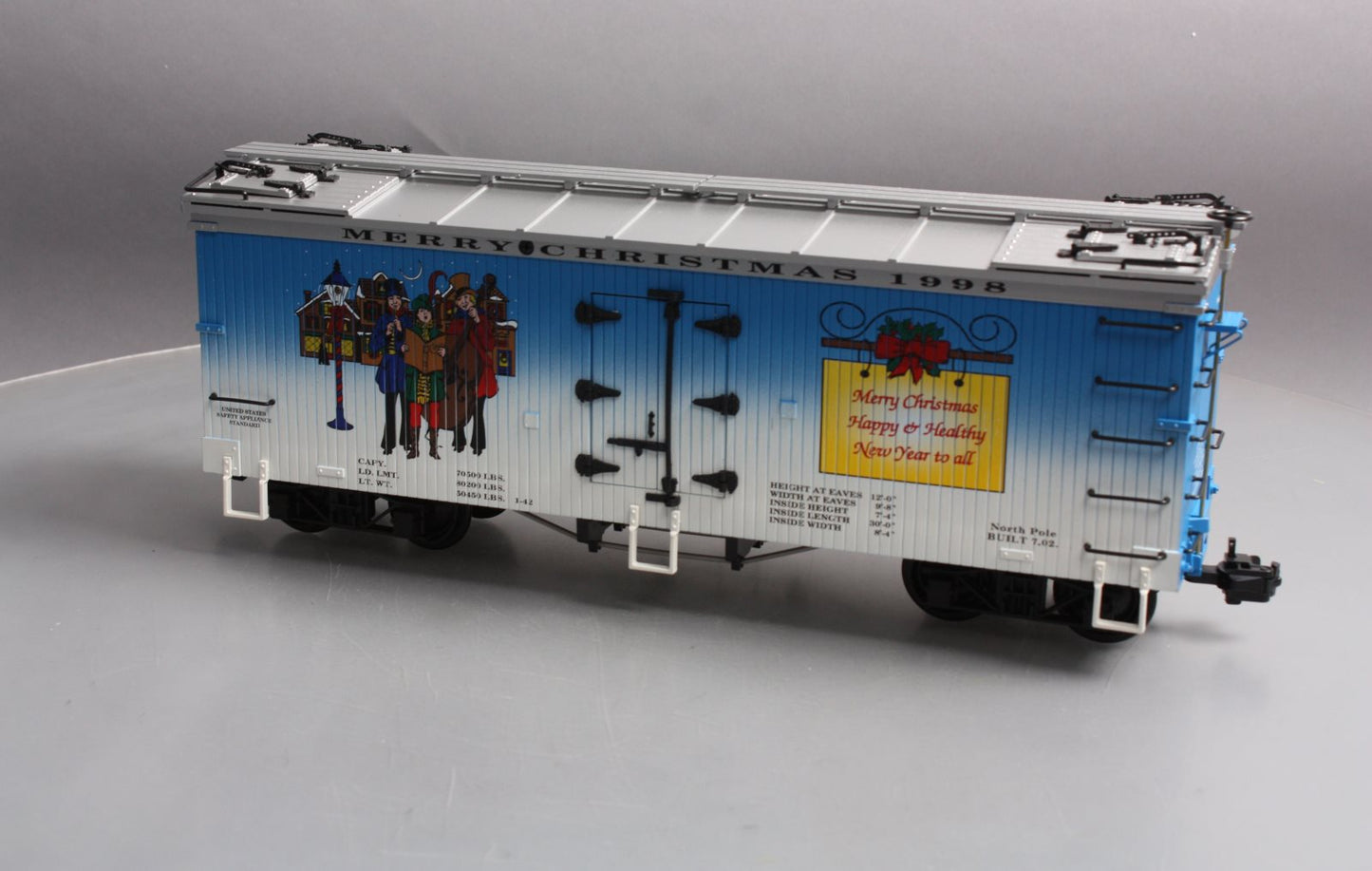 USA Trains R13016 G 1998 Christmas Reefer Car LN/Box