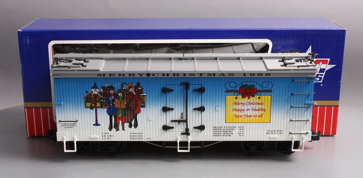 USA Trains R13016 G 1998 Christmas Reefer Car LN/Box