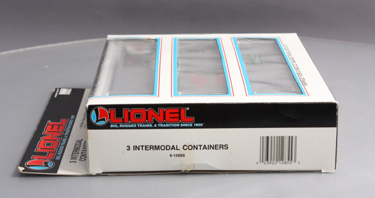 Lionel 6-12855 O Gauge Intermodal Containers (Set of 3) LN/Box