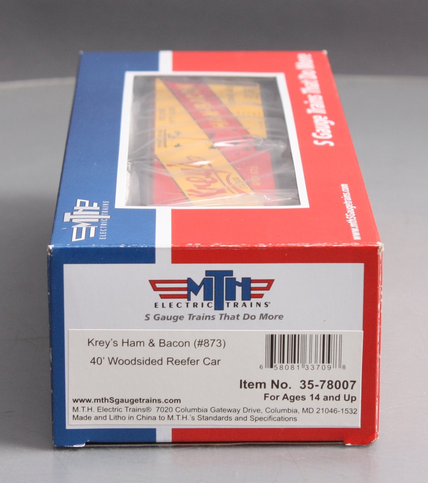 MTH 35-78007 S Krey's Ham & Bacon 40' Woodside Reefer #873
