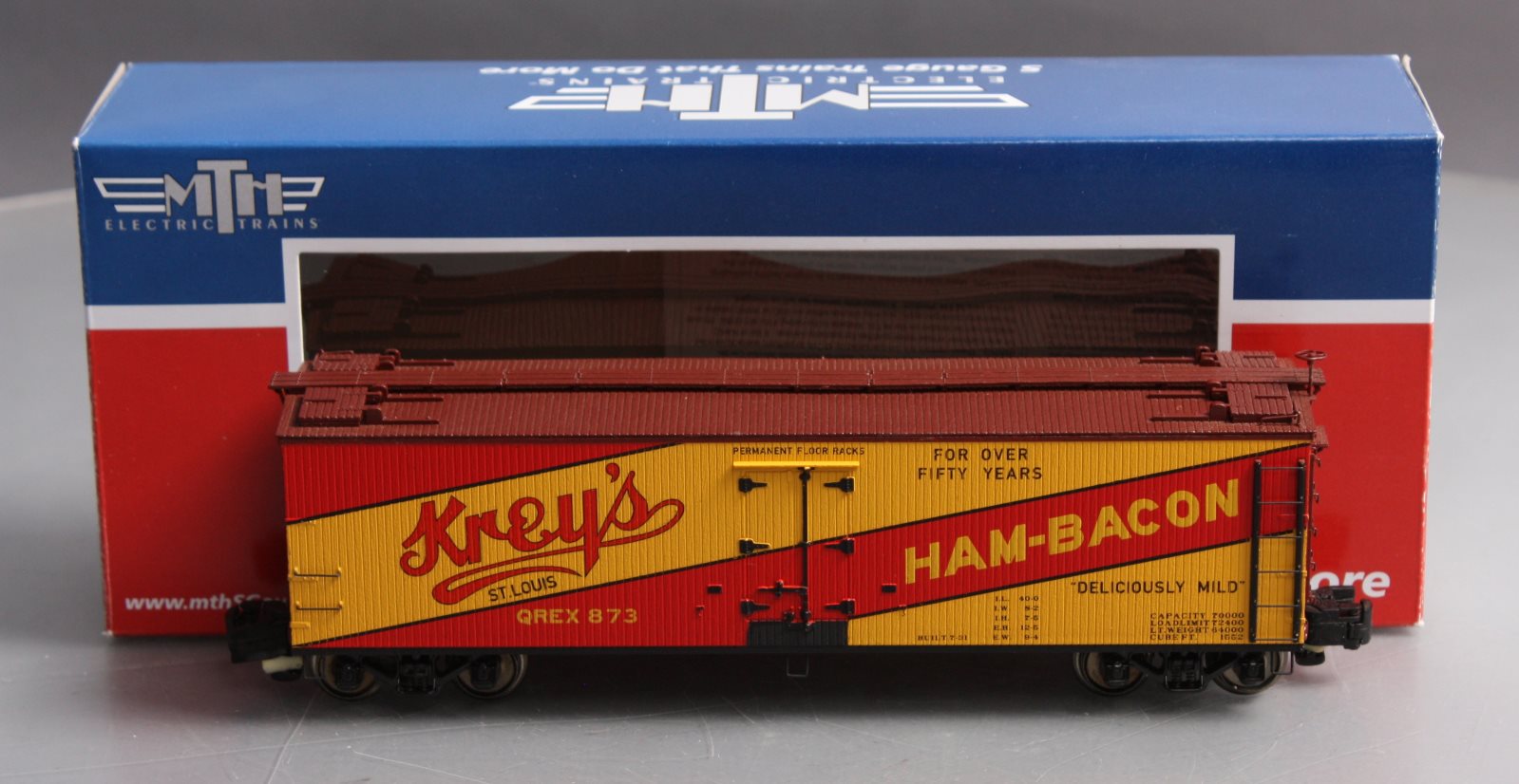 MTH 35-78007 S Krey's Ham & Bacon 40' Woodside Reefer #873