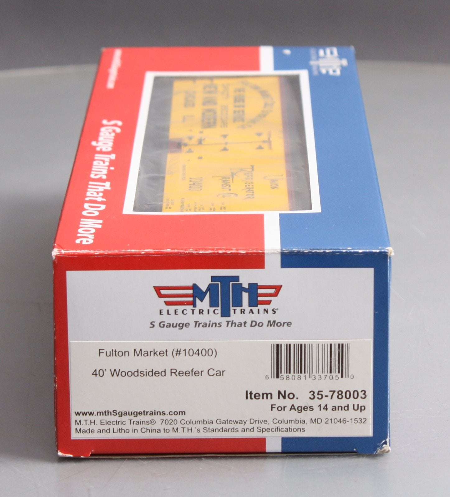 MTH 35-78003 S Fulton Market 40' Woodside Reefer #10400