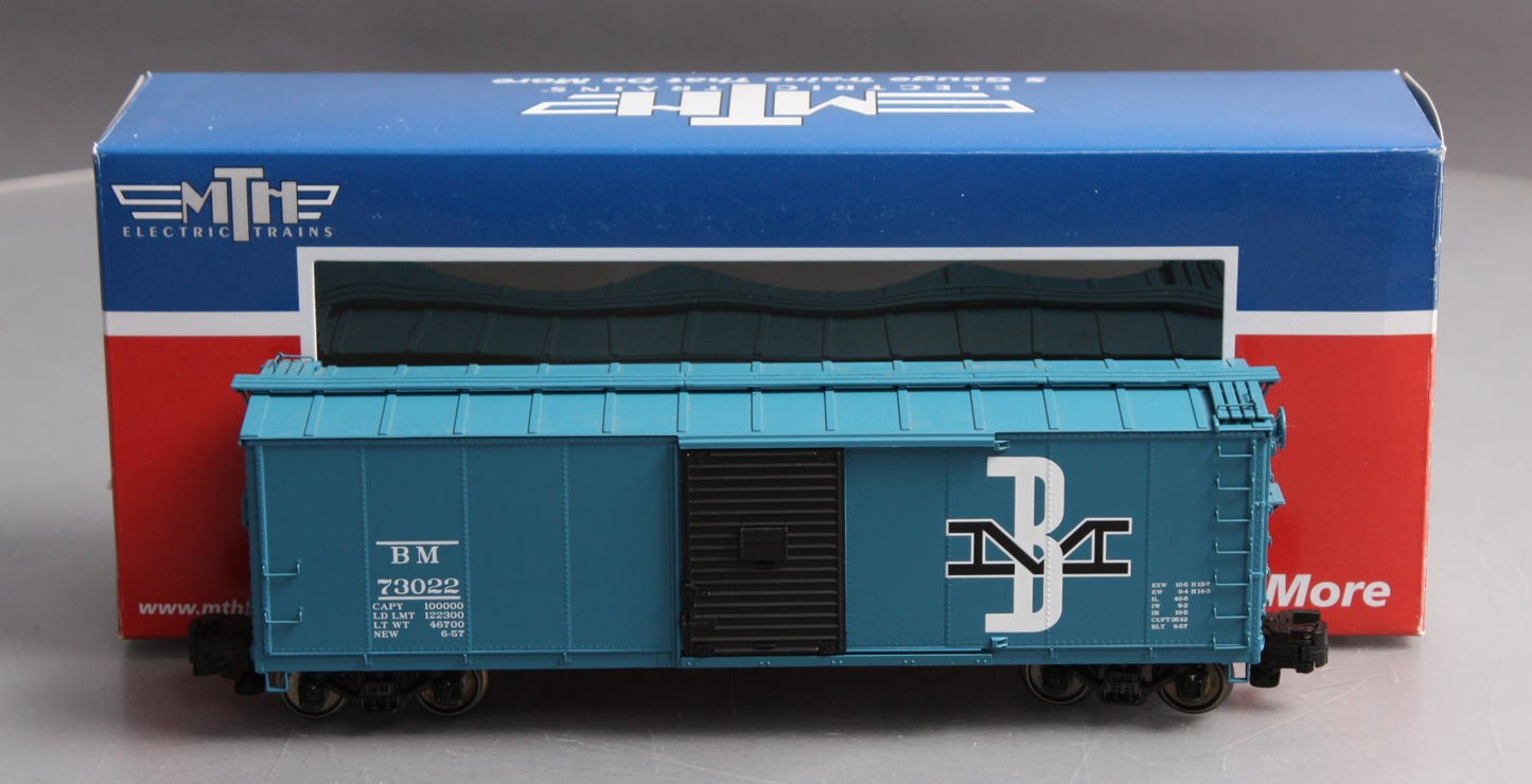 MTH 35-74002 S Boston & Maine 40' Rebuilt Box Car #73022 LN/Box