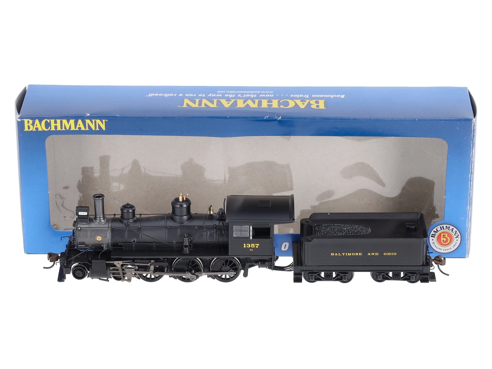 Bachmann 52202 HO Baltimore and Ohio Baldwin 4-6-0 Steam Locomotive #1357