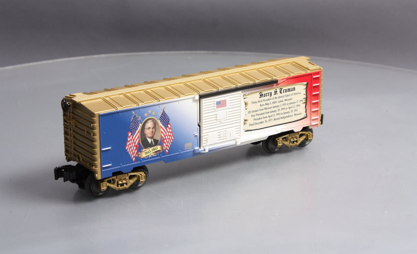 Lionel 6-25933 O Gauge USA President Harry S. Truman Boxcar LN/Box