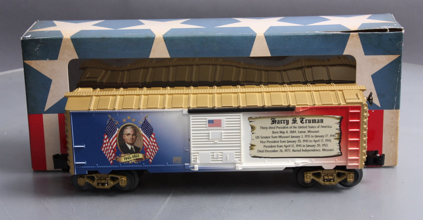 Lionel 6-25933 O Gauge USA President Harry S. Truman Boxcar LN/Box