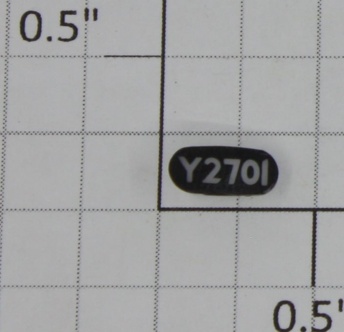 Lionel 6208314015 Genset Left Hand Number Board #2701