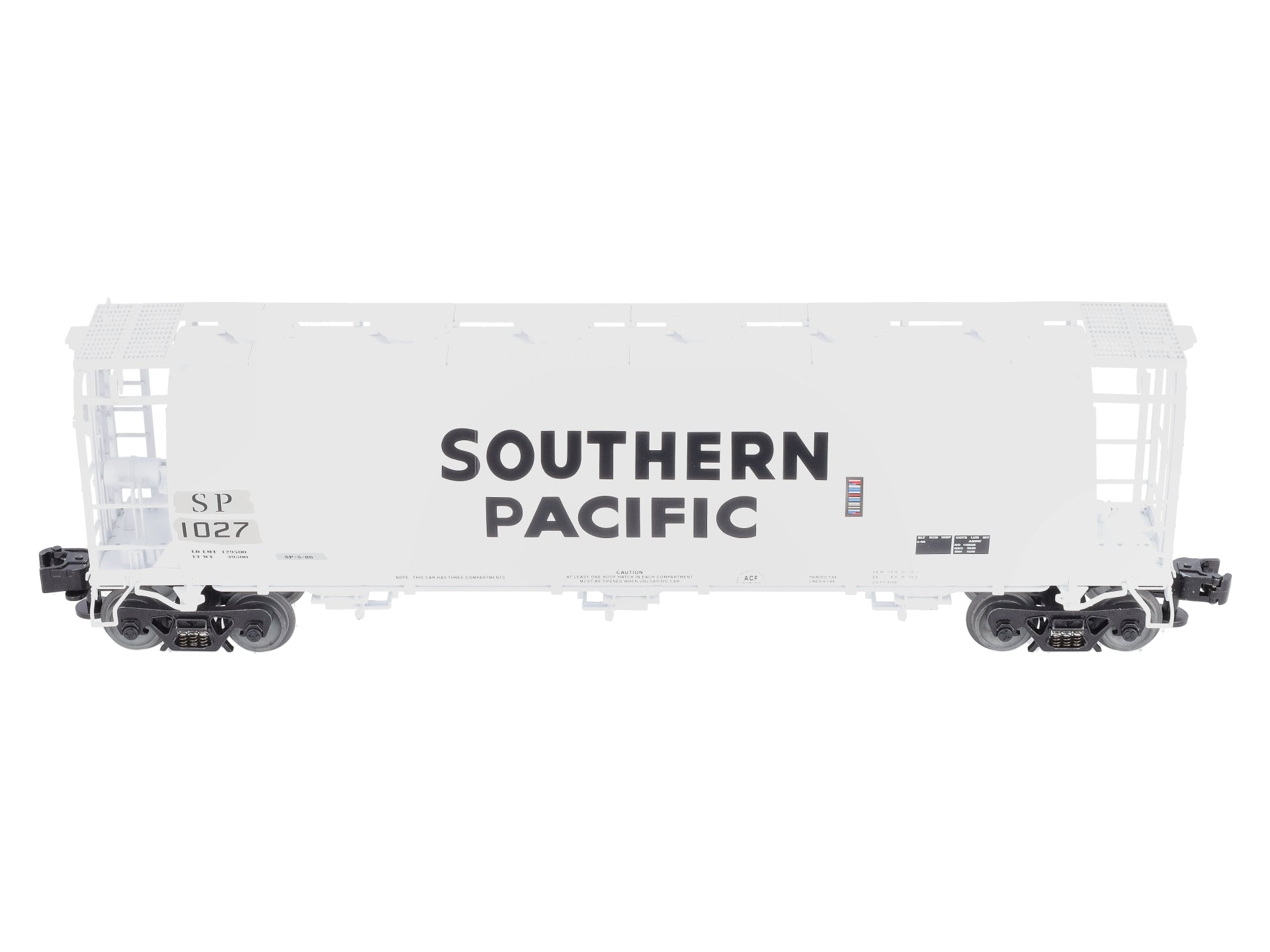 Lionel 6-84927 O Southern Pacific Cylindrical Hopper #1027