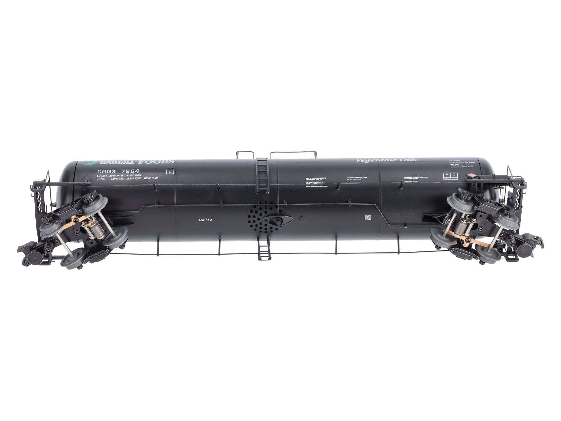 Lionel 6-85086 O Cargil Foods 30K Tank Car Car with Freight Sounds #7964