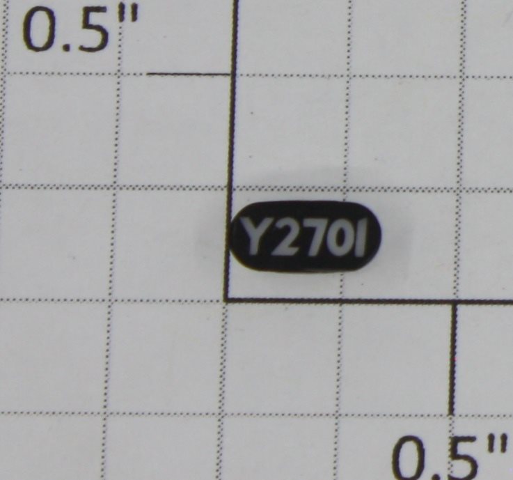 Lionel 6208314016 Genset Right Hand Number Board #2701