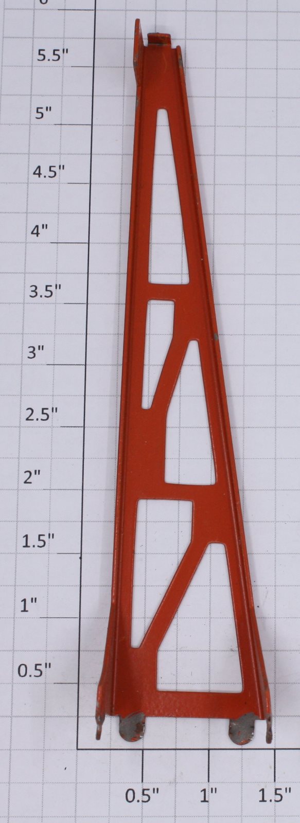 Lionel 342-32 Orange Culvert Loader Rear Beam Stanchion