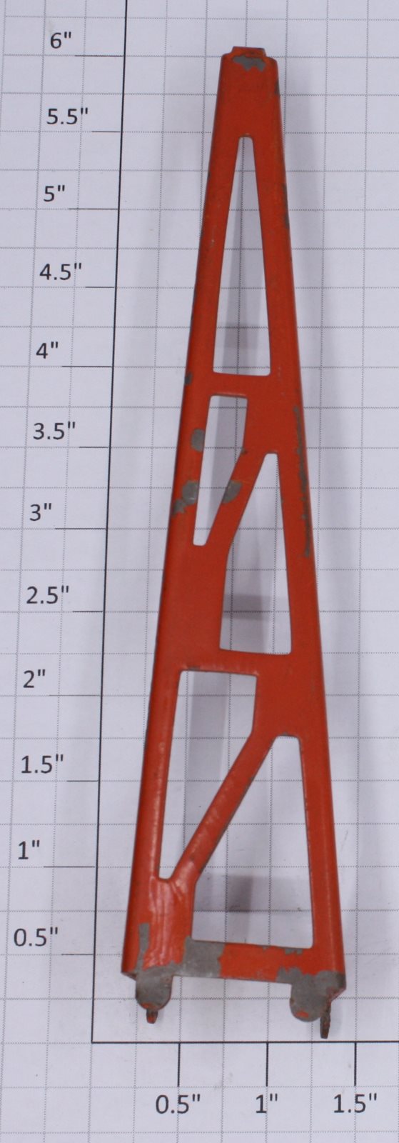 Lionel 342-34 Orange Culvert Loader Front Beam Stanchion