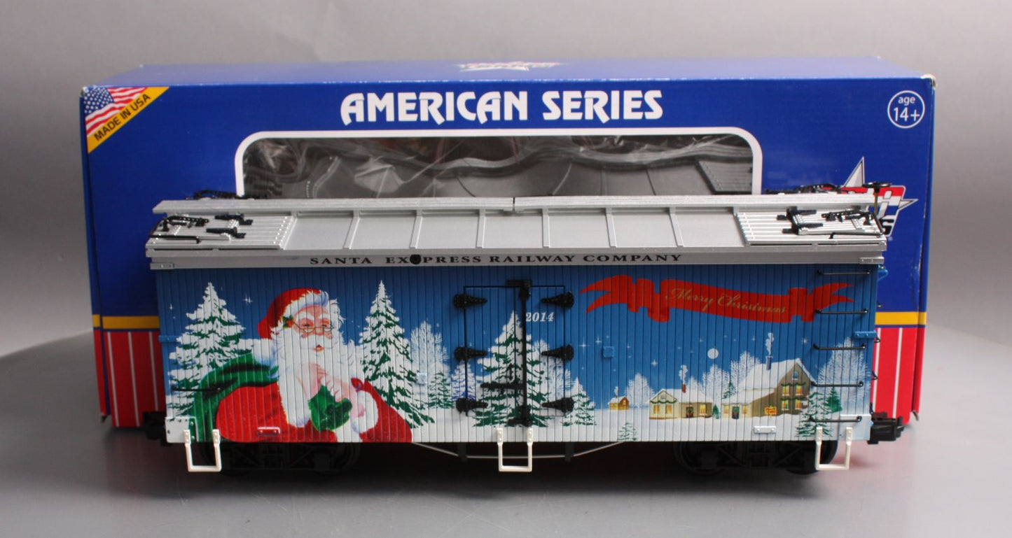 USA Trains R13032 G Christmas 2014 Refrigerator Car (Plastic Wheels)