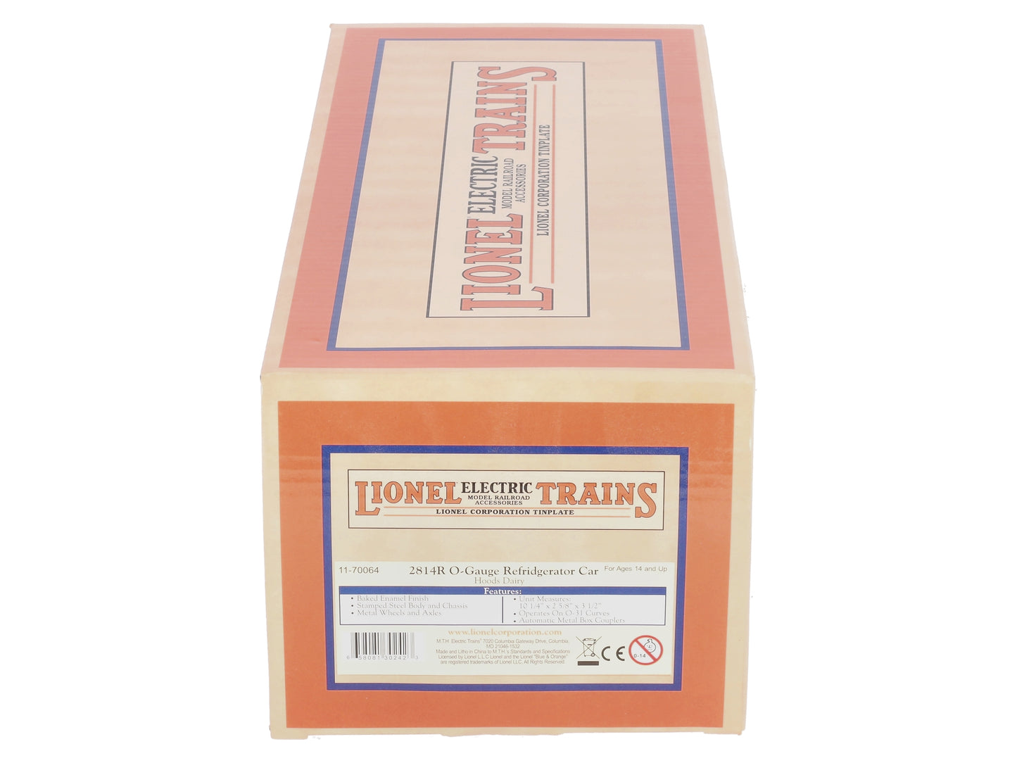 MTH 11-70064 O Gauge Tinplate Hoods Dairy 2814R Refrigerator Car