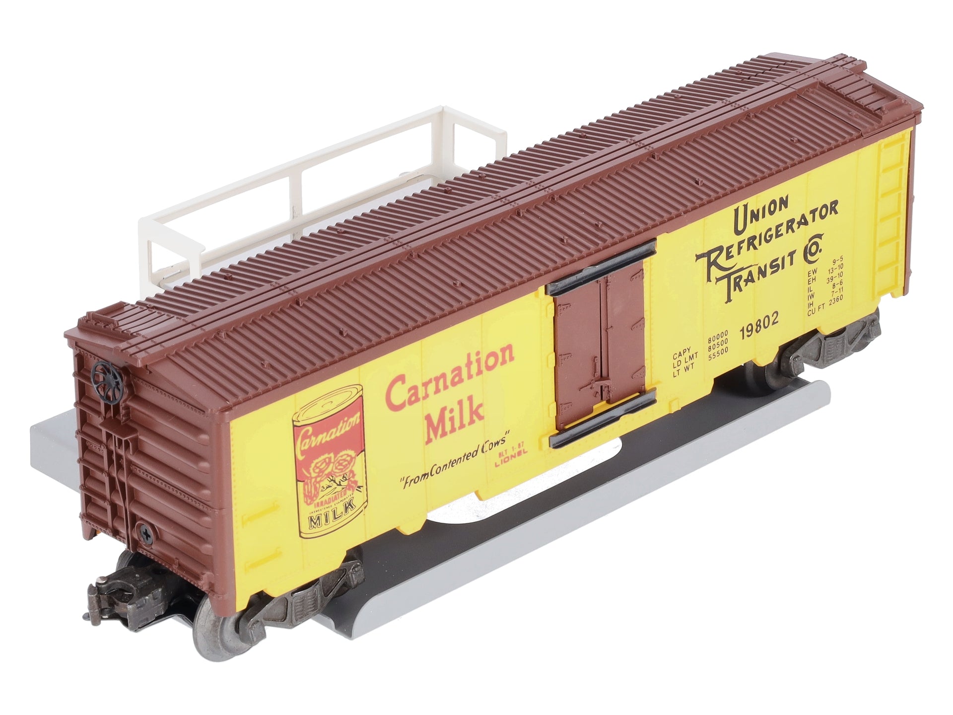 Lionel 6-19802 O Gauge URTC Carnation Operating Milk Car LN/Box