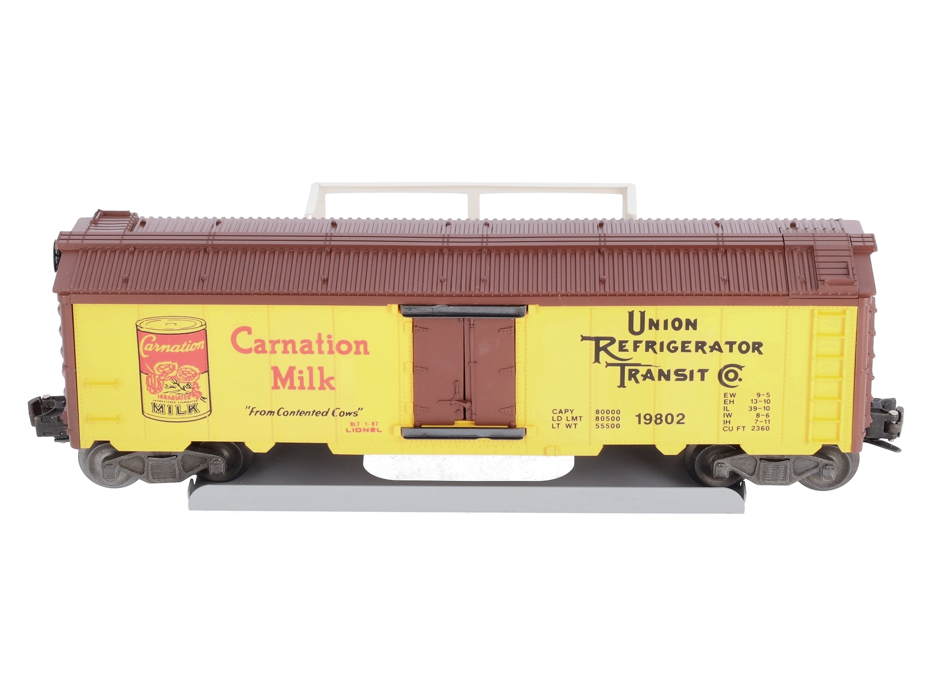 Lionel 6-19802 O Gauge URTC Carnation Operating Milk Car LN/Box