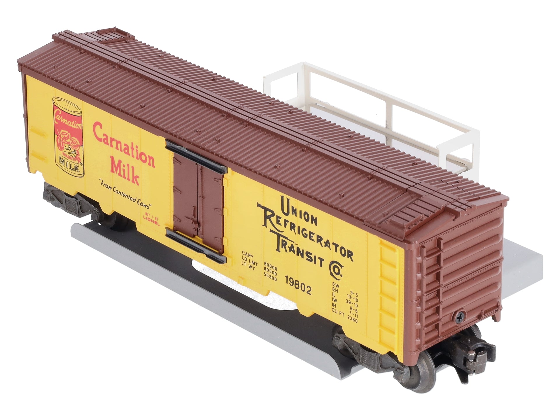 Lionel 6-19802 O Gauge URTC Carnation Operating Milk Car LN/Box