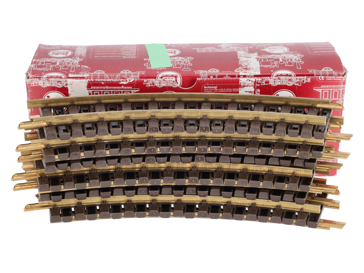 LGB 1100 G Scale 30 Degree Curved Track Sections (12) EX/Box