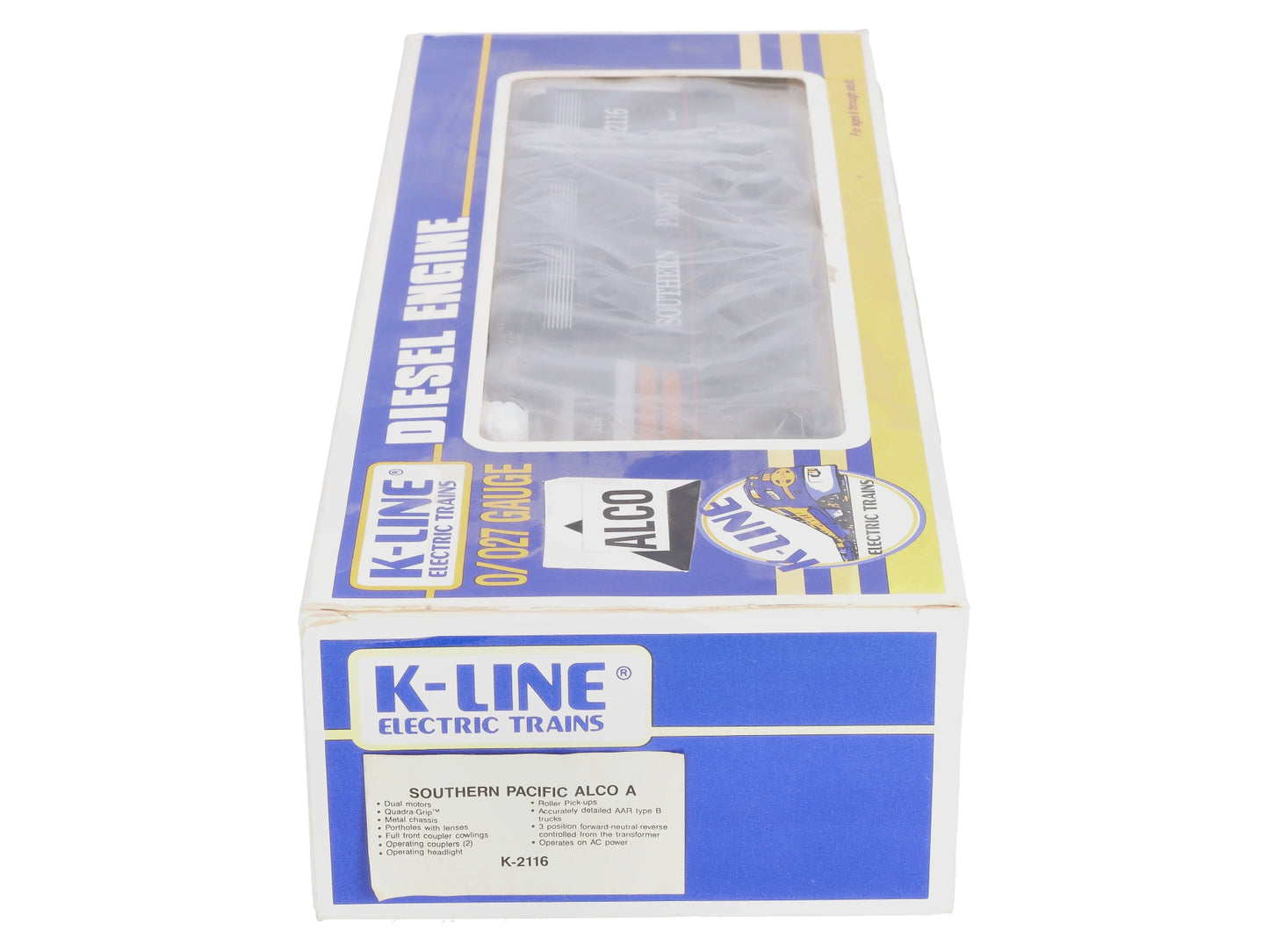 K-Line K2116 O Southern Pacific Alco A Powered Diesel Locomotive #2116 LN/Box