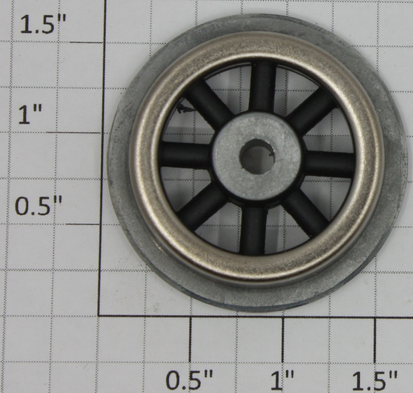 Lionel 381-48 Black Spokedd 1-9/16" Std. Gauge Loco Pony Truck Wheel