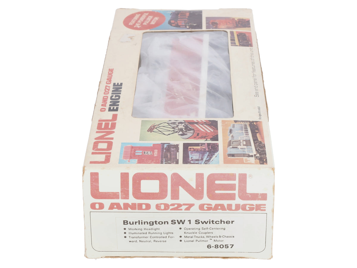 Lionel 6-8057 O Gauge Burlington SW1 Switcher #8057 NIB