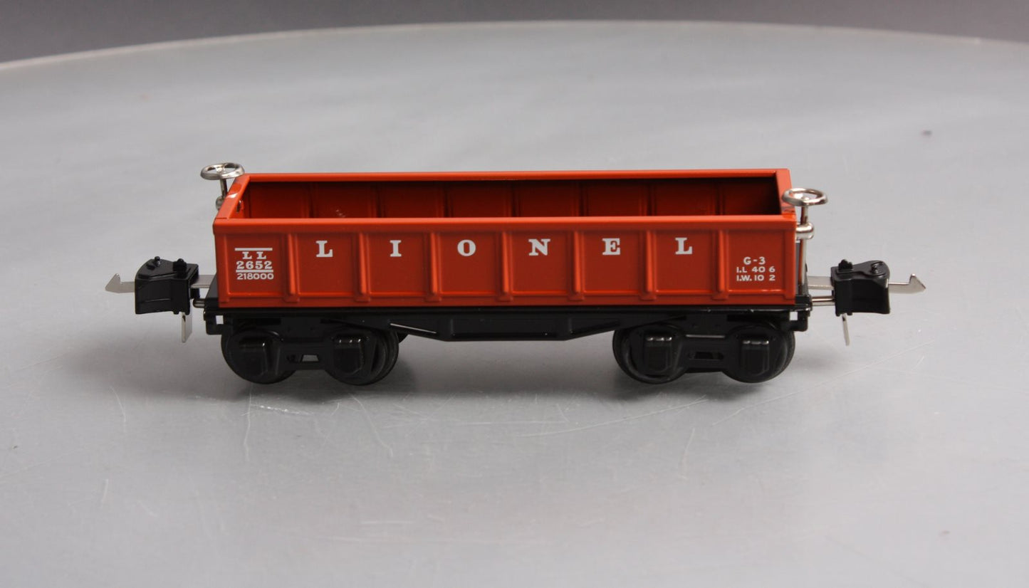 MTH 11-70036 O Gauge Lionel Tinplate Red Gondola Car #2652