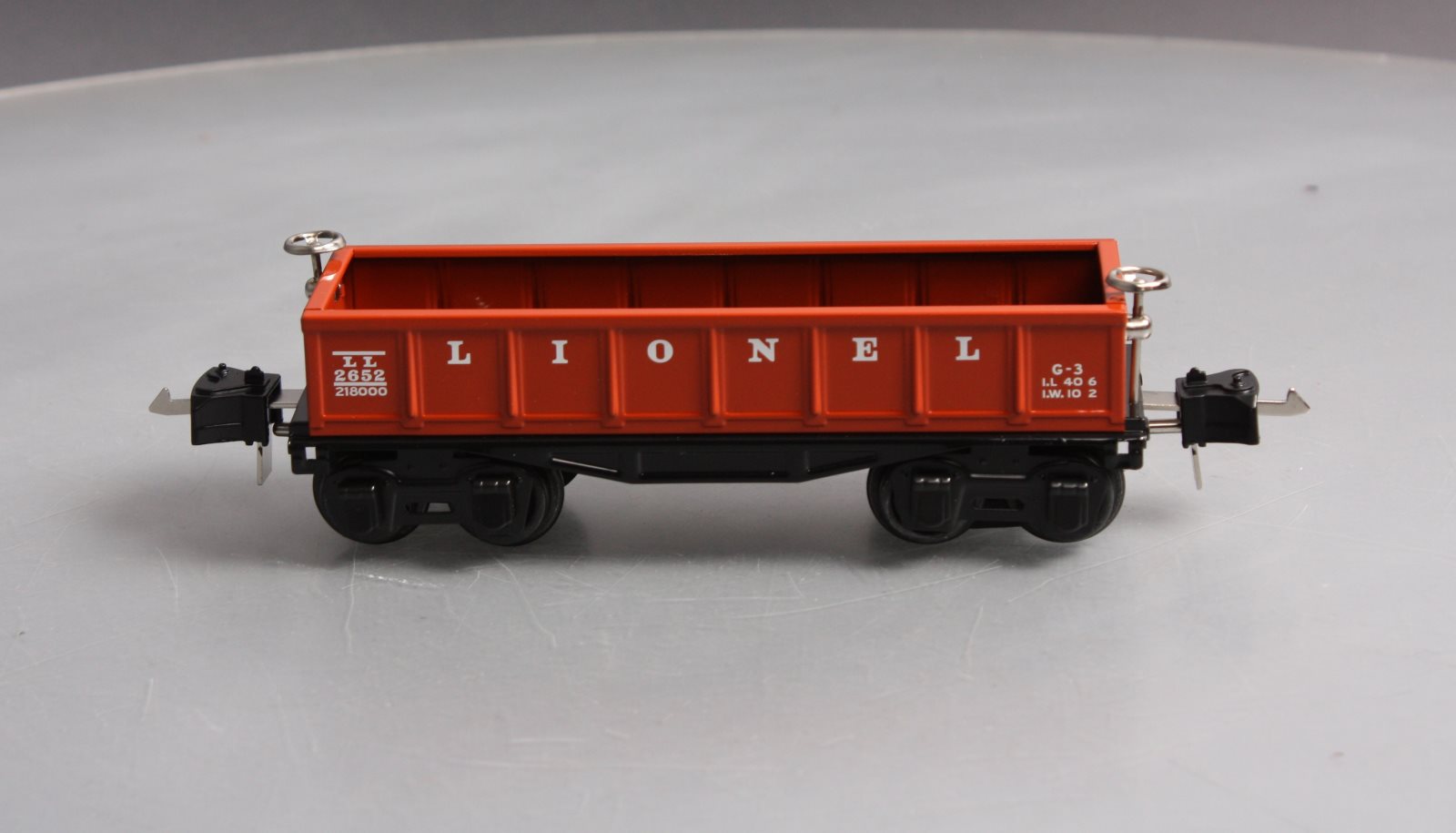MTH 11-70036 O Gauge Lionel Tinplate Red Gondola Car #2652