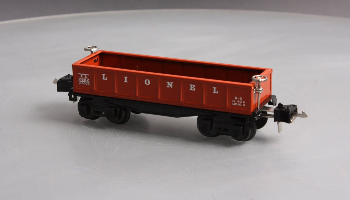 MTH 11-70036 O Gauge Lionel Tinplate Red Gondola Car #2652