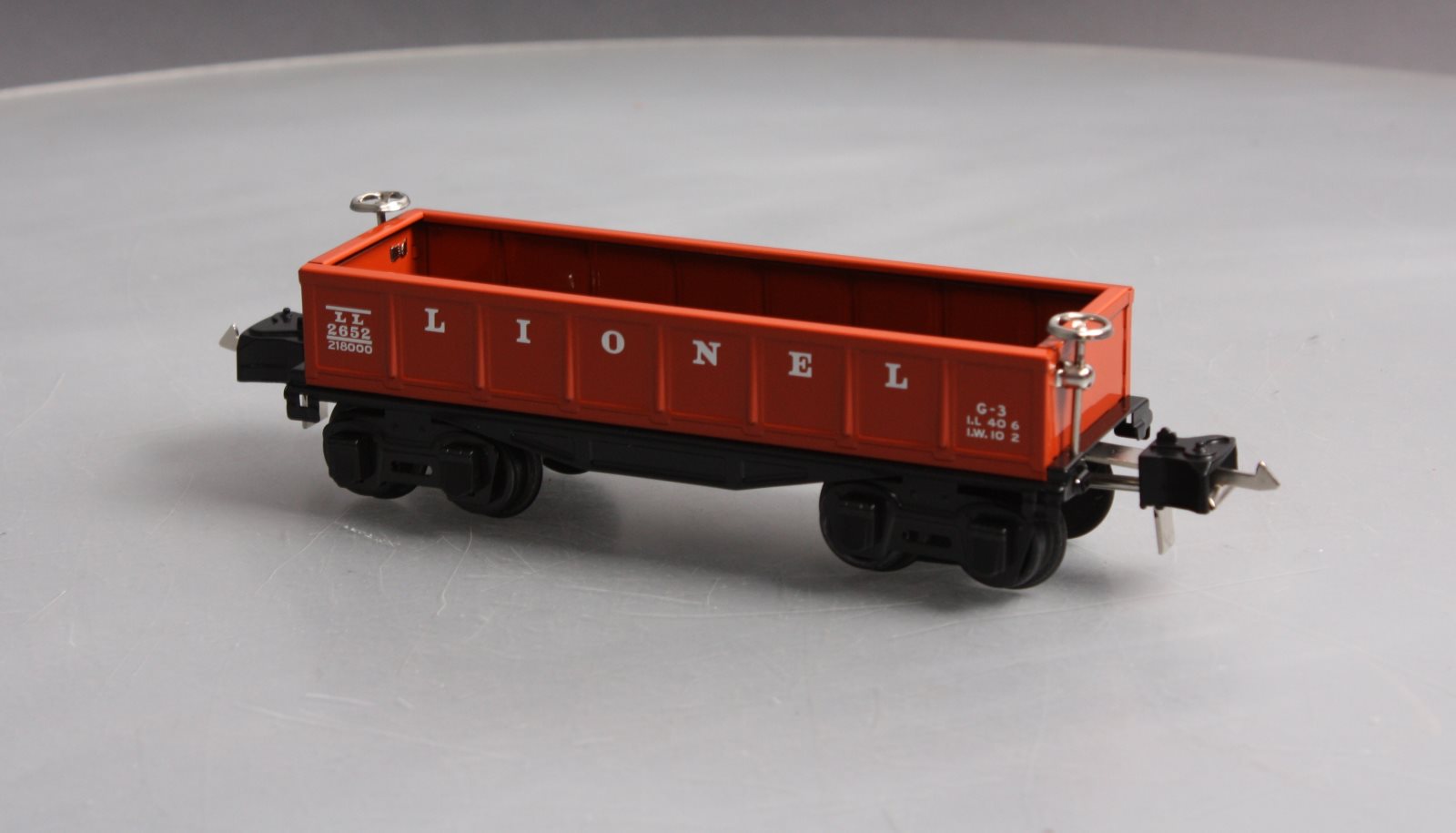 MTH 11-70036 O Gauge Lionel Tinplate Red Gondola Car #2652