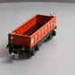 MTH 11-70036 O Gauge Lionel Tinplate Red Gondola Car #2652