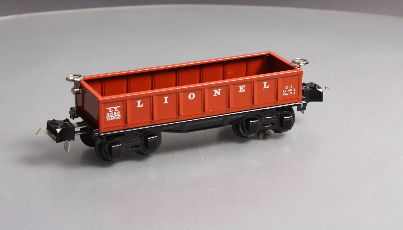 MTH 11-70036 O Gauge Lionel Tinplate Red Gondola Car #2652