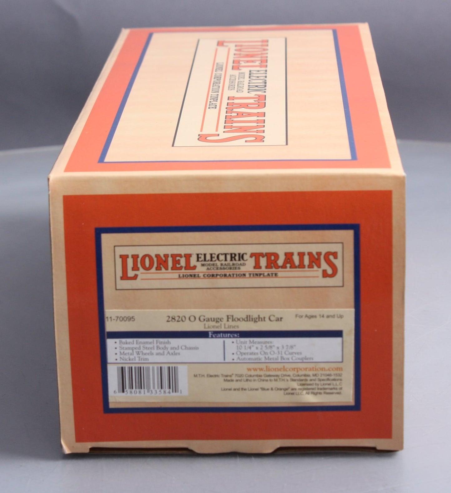 MTH 11-70095 O Gauge Tinplate No.2820 Floodlight Car MT/Box