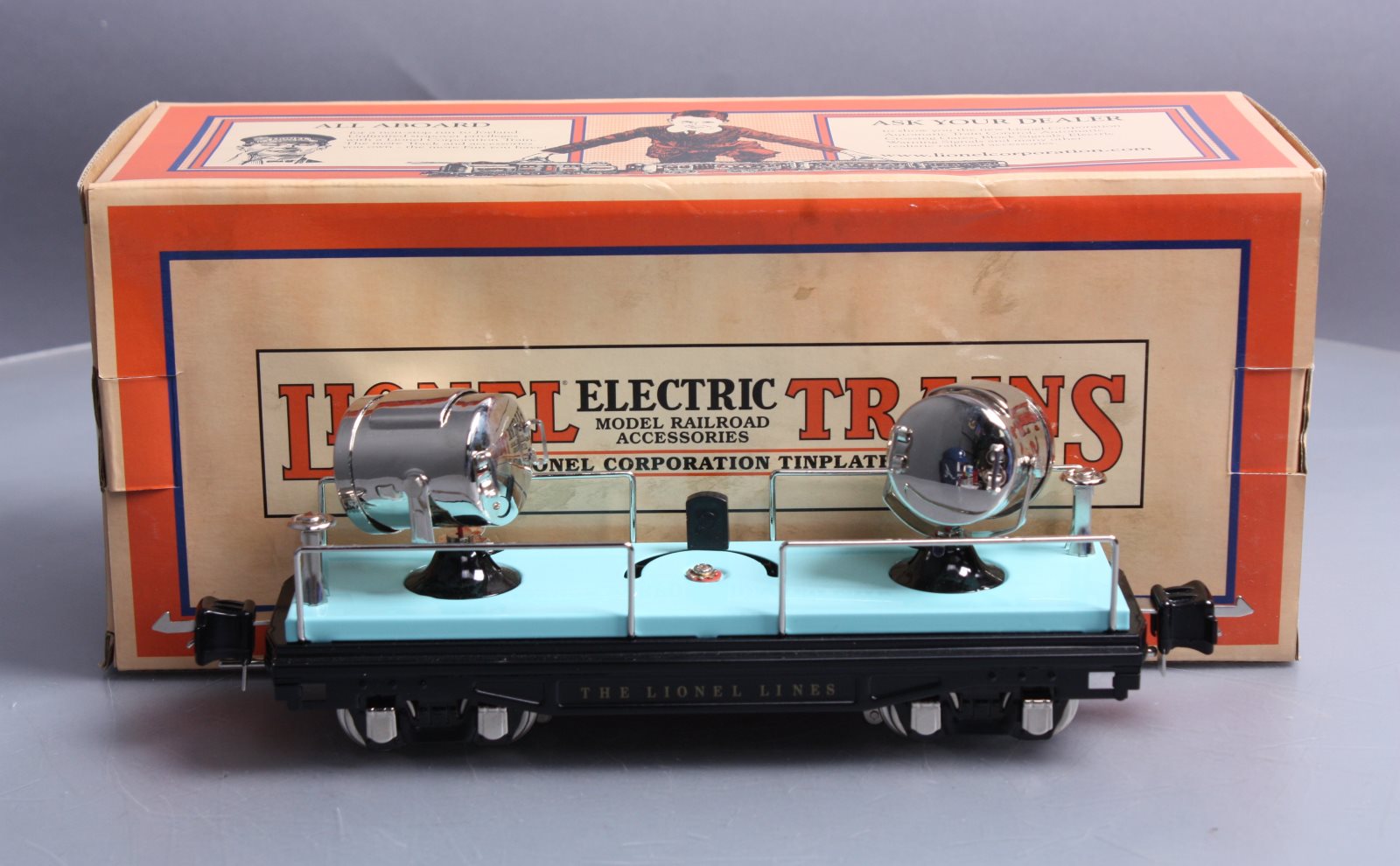 MTH 11-70095 O Gauge Tinplate No.2820 Floodlight Car MT/Box