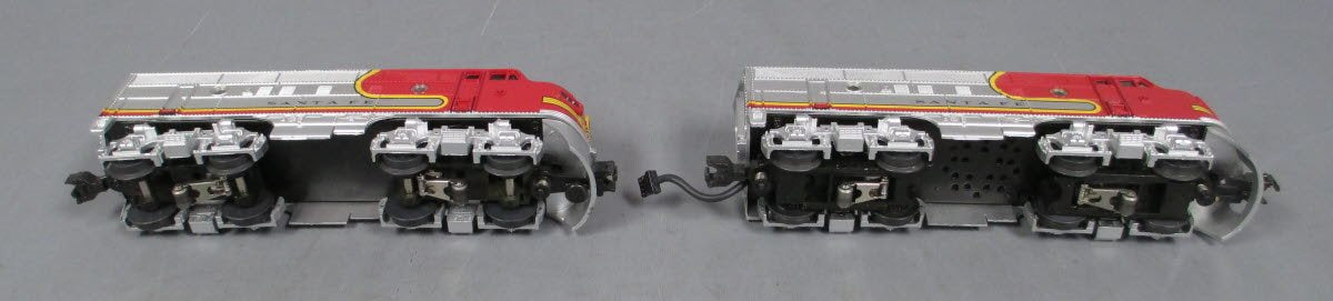 MTH 30-2131-0 O Gauge Santa Fe F-3 AA Diesel Locomotive Set w/ Horn #16/17 LN/Box