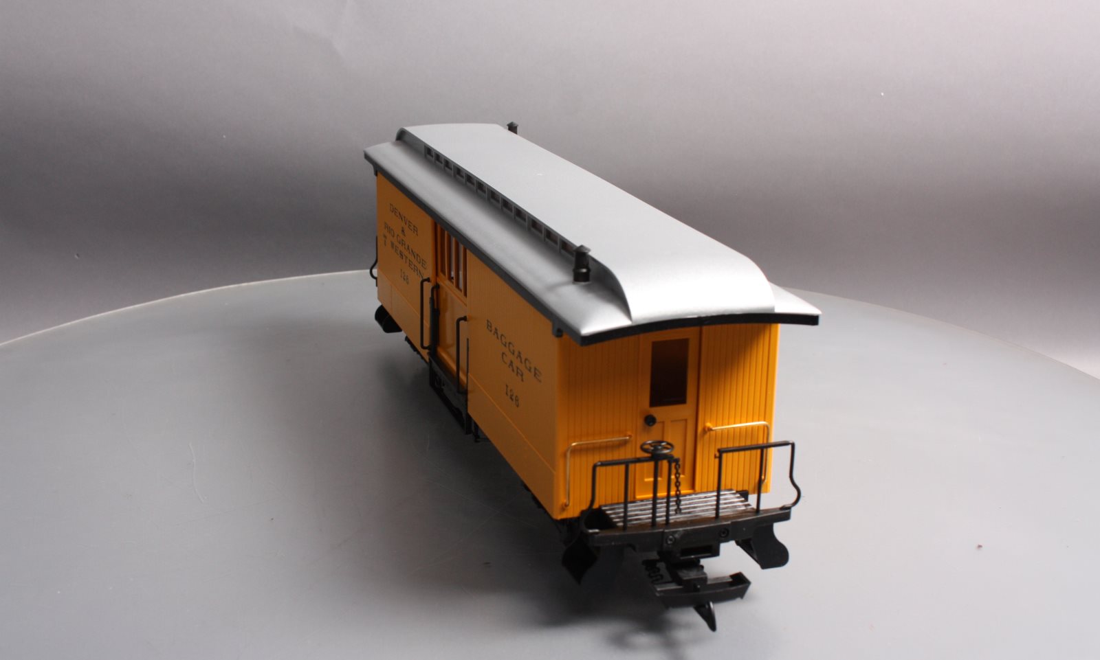 LGB 3084 G Scale D&RG Yellow & Silver Baggage Car #126 LN/Box