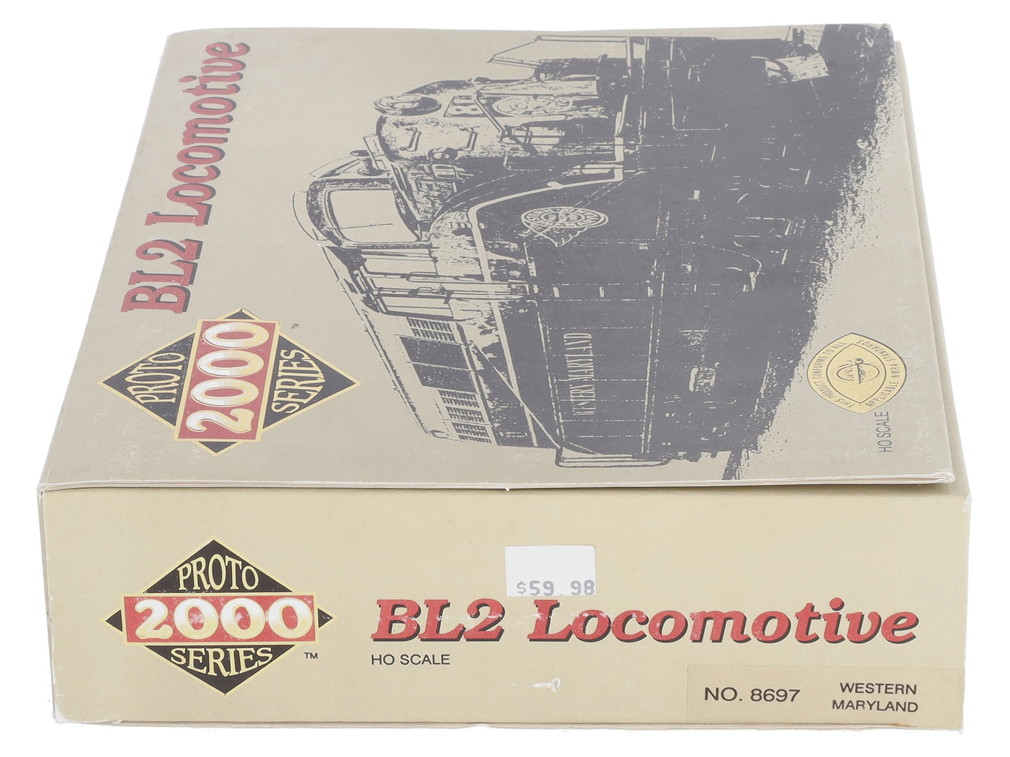 Proto 2000 8697 HO Scale Western Maryland BL2 Diesel Locomotive #81 LN/Box