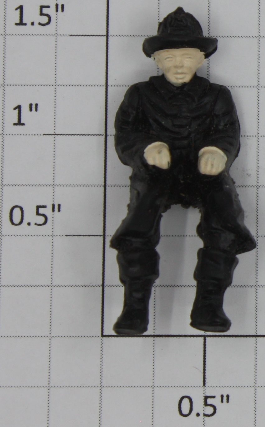 Lionel 52-26 Black Fireman Figure with Painted Face & Hands (8379-27)