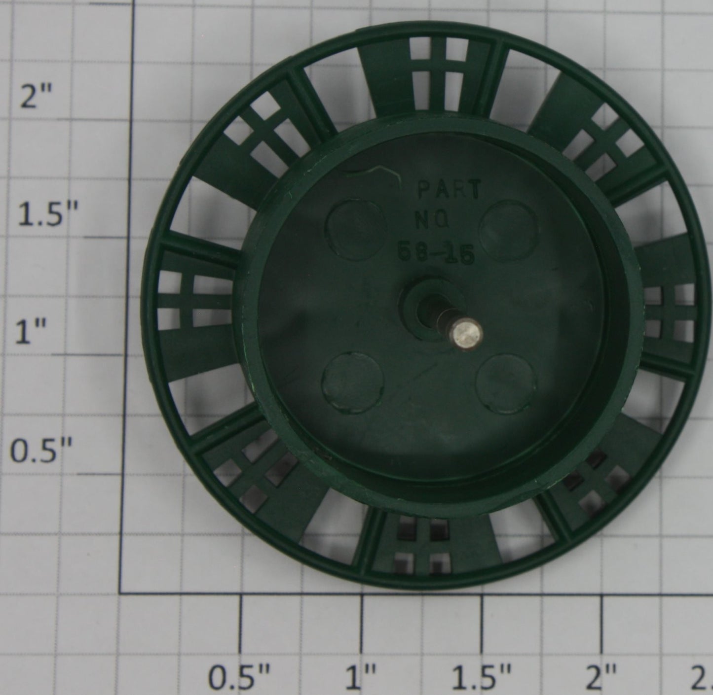 Lionel 18446-14 Green Rotary Snowplow Impeller with Shaft