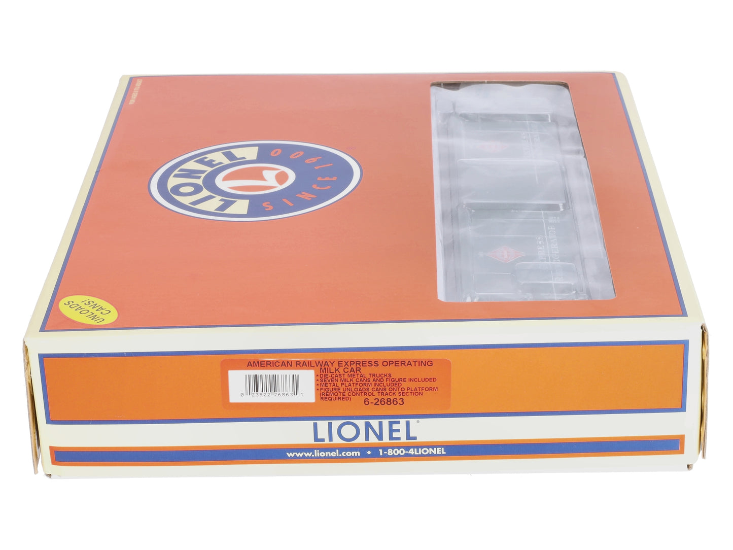 Lionel 6-26863 O Gauge American Railway Express Operating Milk Car #308 LN/Box