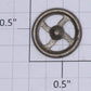 Lionel 211-17 3/4" Late Nickel Brake Wheel for 200-500 Series Freight Cars