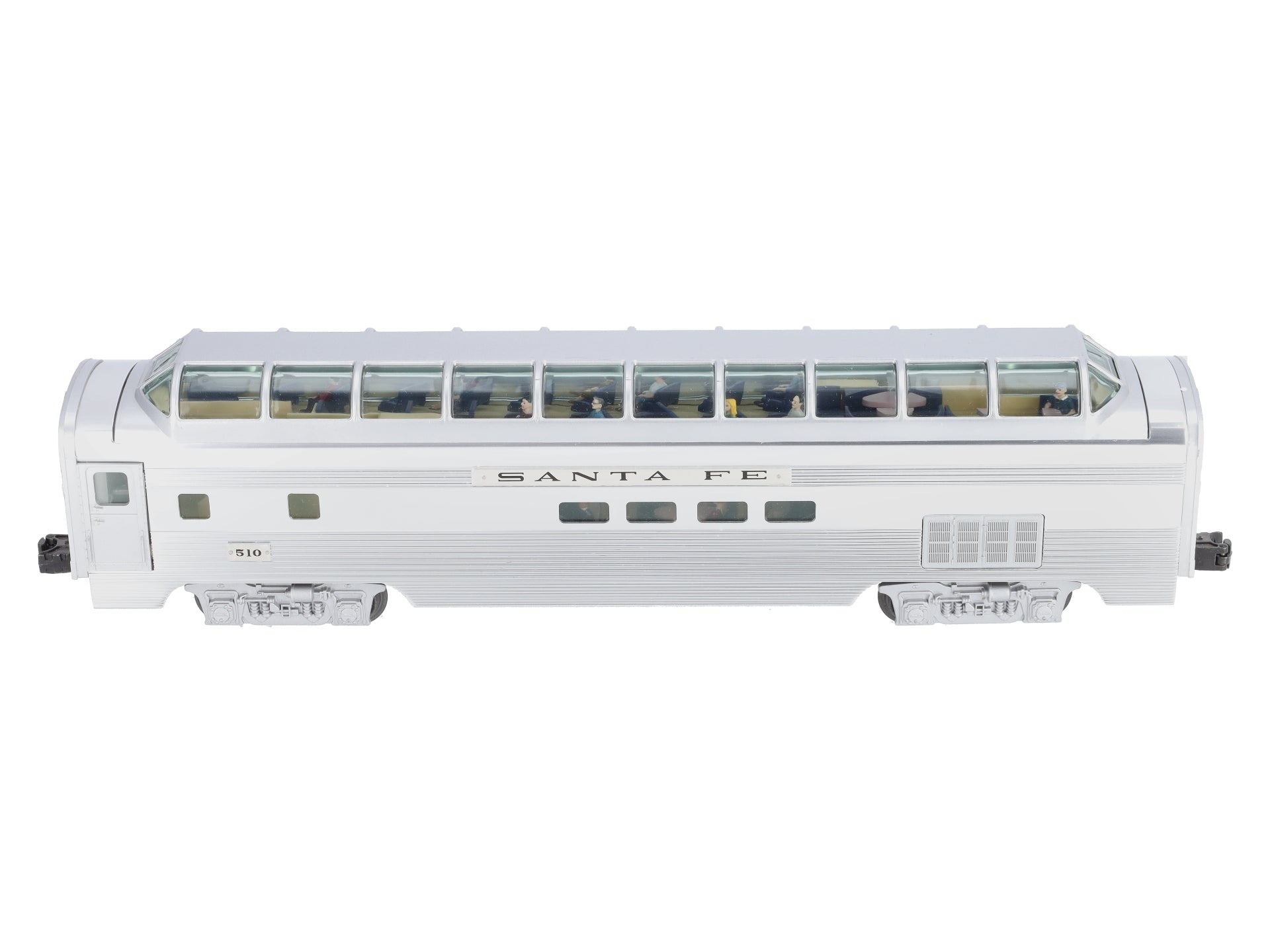Lionel 6-39138 Santa Fe Superliner Full Vista Dome Car #510 EX