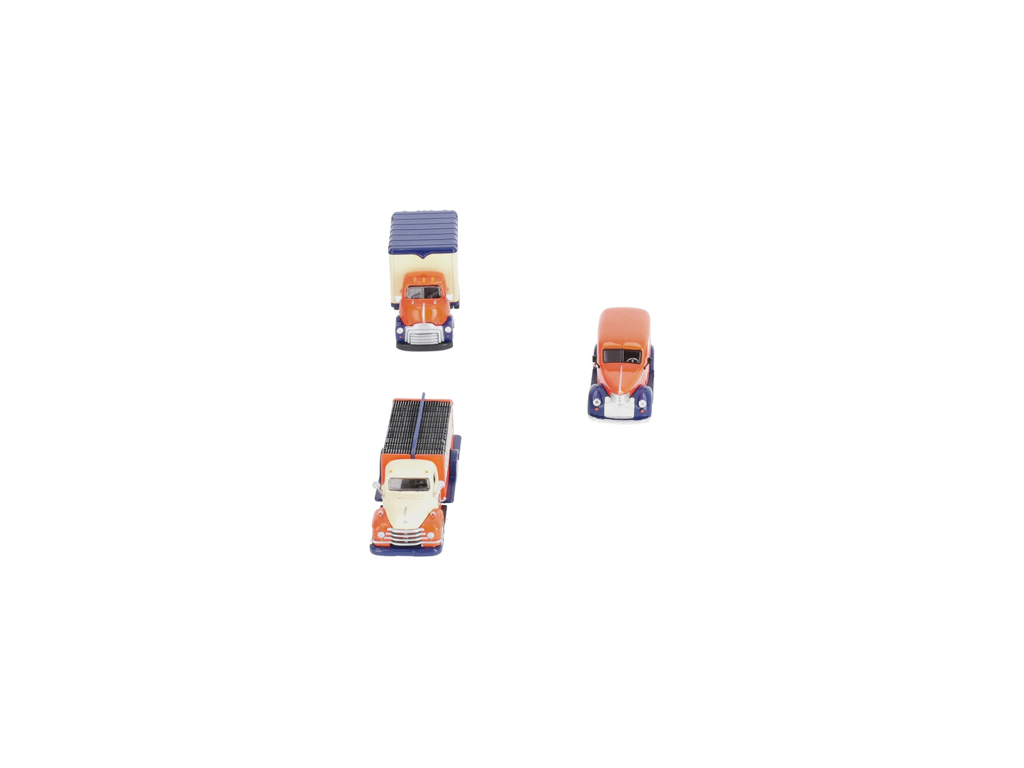 Lionel AHM43-LC3 1:48 Lionelville Cola Beverage/Delivery & Box Truck (Pack of 3) LN/Box